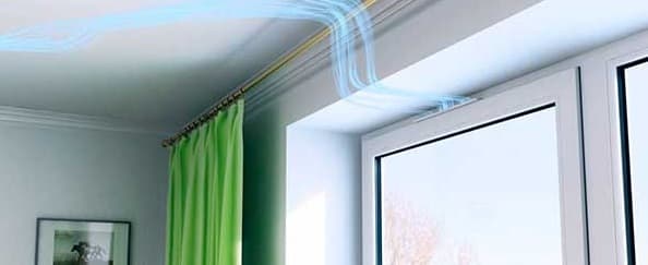 Ventilating the room to prevent condensation