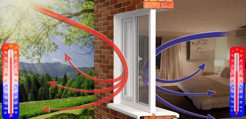 An energy-efficient window keeps the warmth in the home