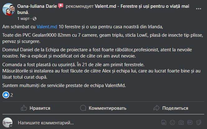 Client review 1