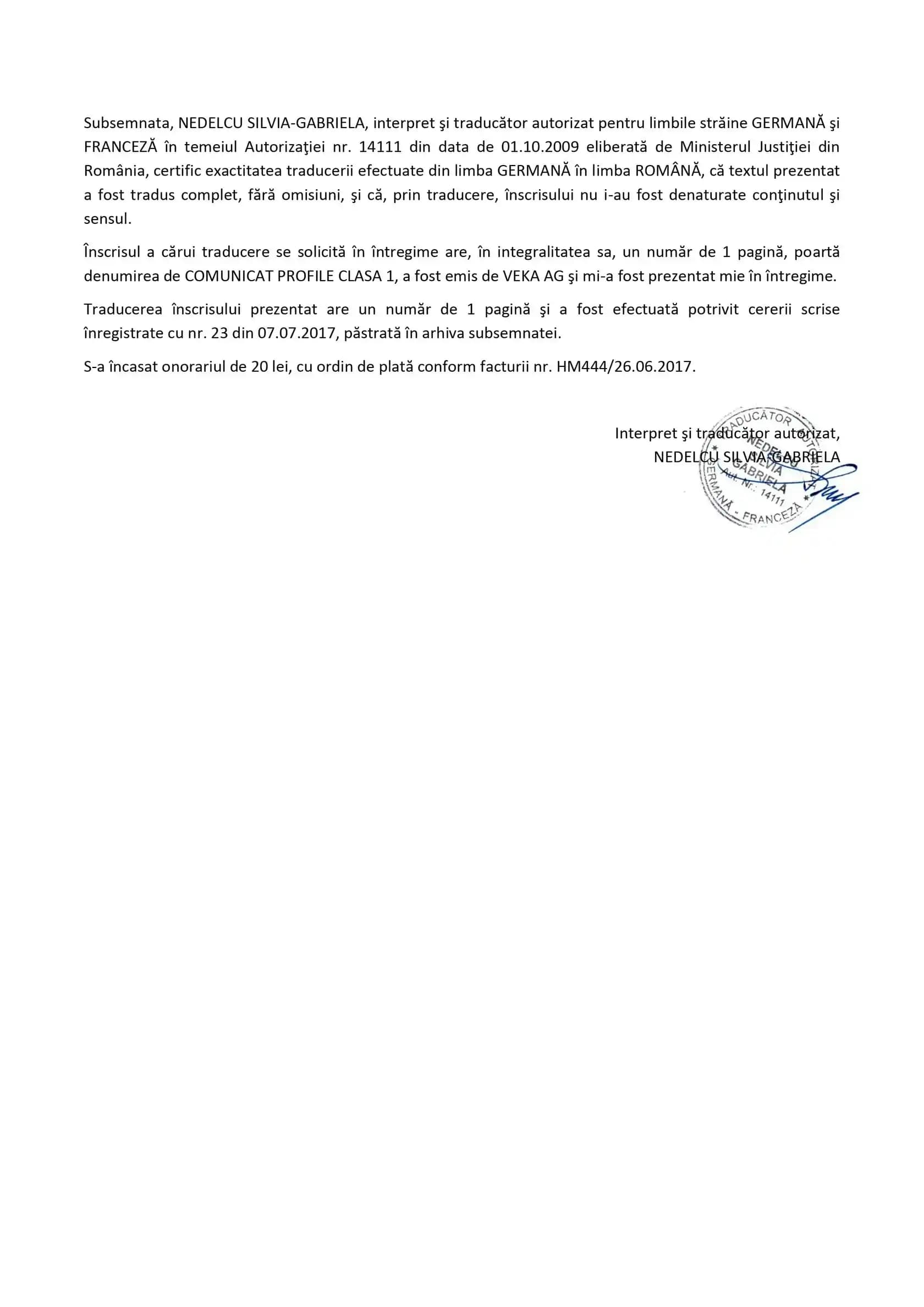 Certificat de clasa A 4
