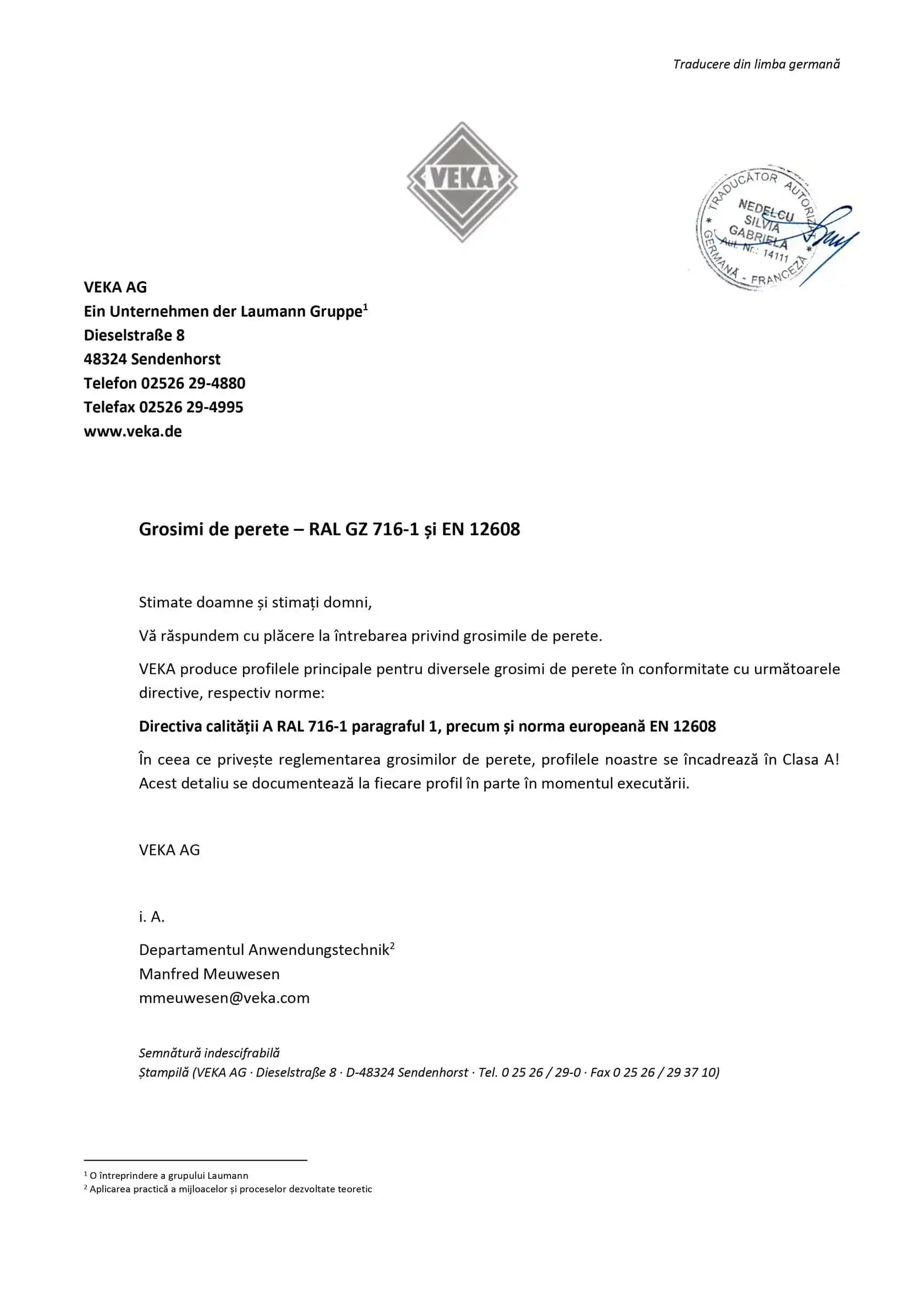 Certificat de clasa A 3