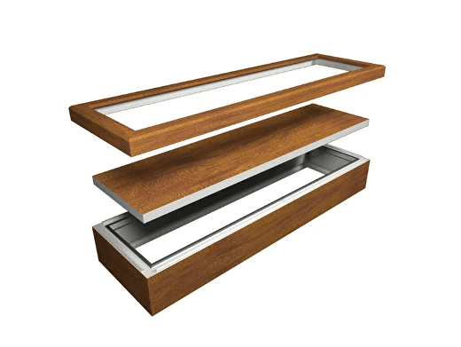 1. Thanks to the removable front panel, you have easy access to the blinds